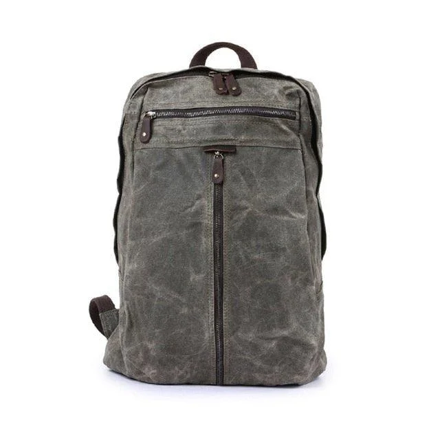Waterproof Waxed Canvas Backpack Laptop Daypack
