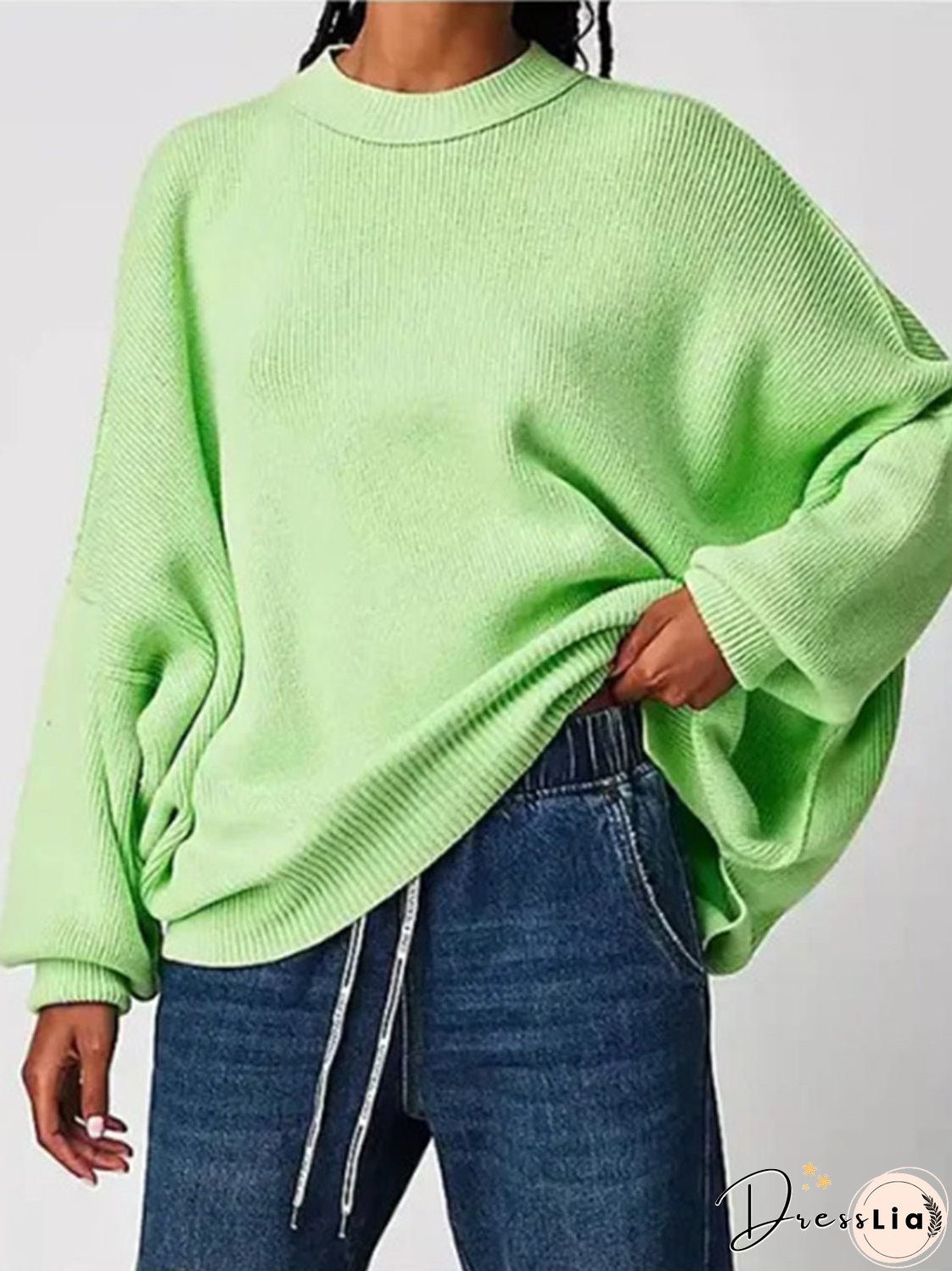 Round Neck Long Sleeve Sweater