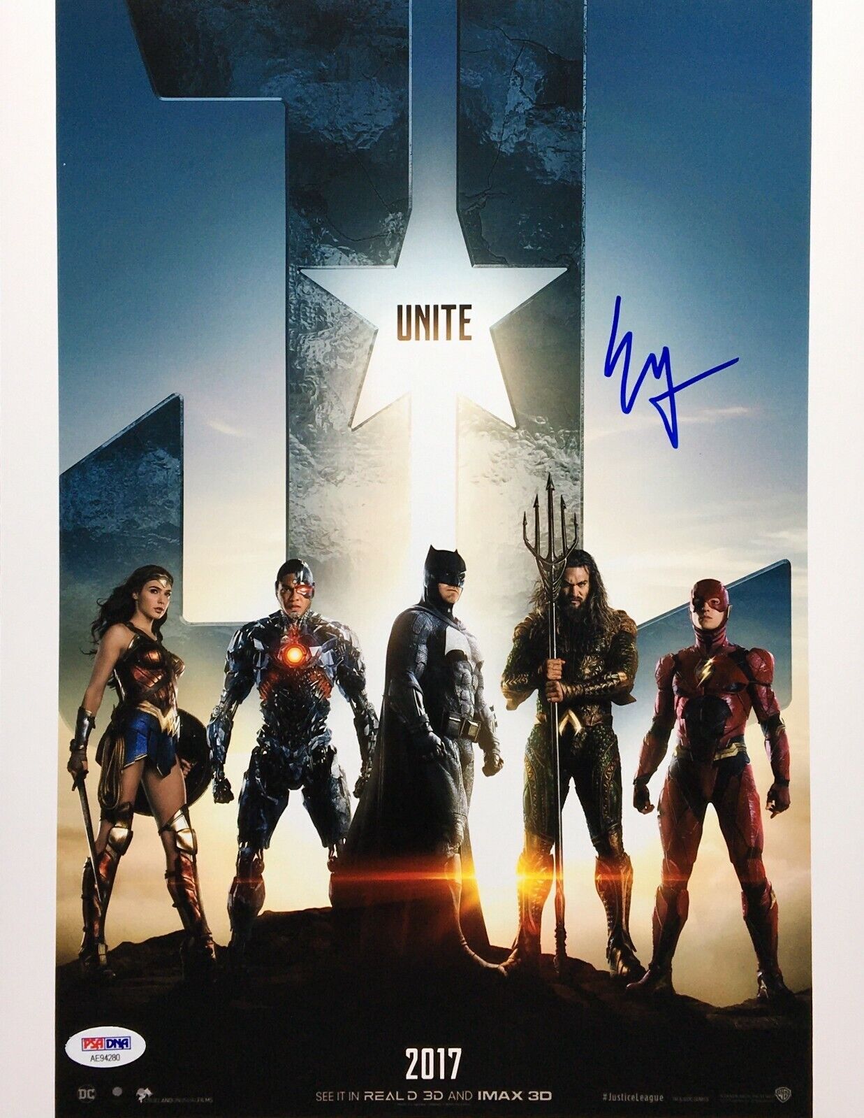 Ezra Miller Signed Justice League 11x14 Photo Poster painting *The Flash PSA AE93980