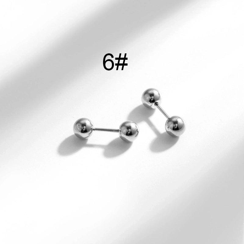 1 Pair Hip-Hop Geometric Cross Feather Plating 316 Stainless Steel Earrings