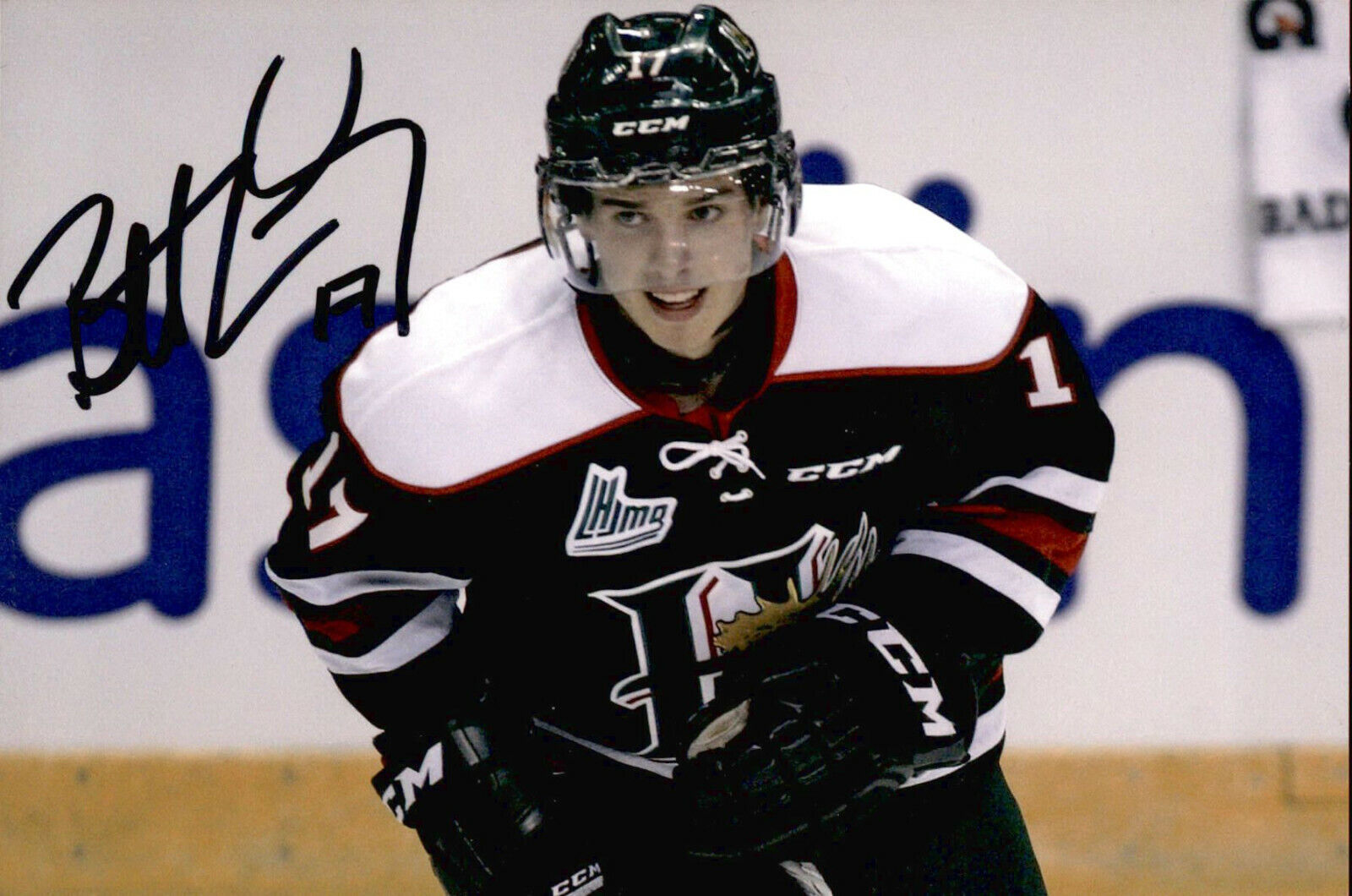 Brett Crossley SIGNED 4x6 Photo Poster painting HALIFAX MOOSEHEADS #3