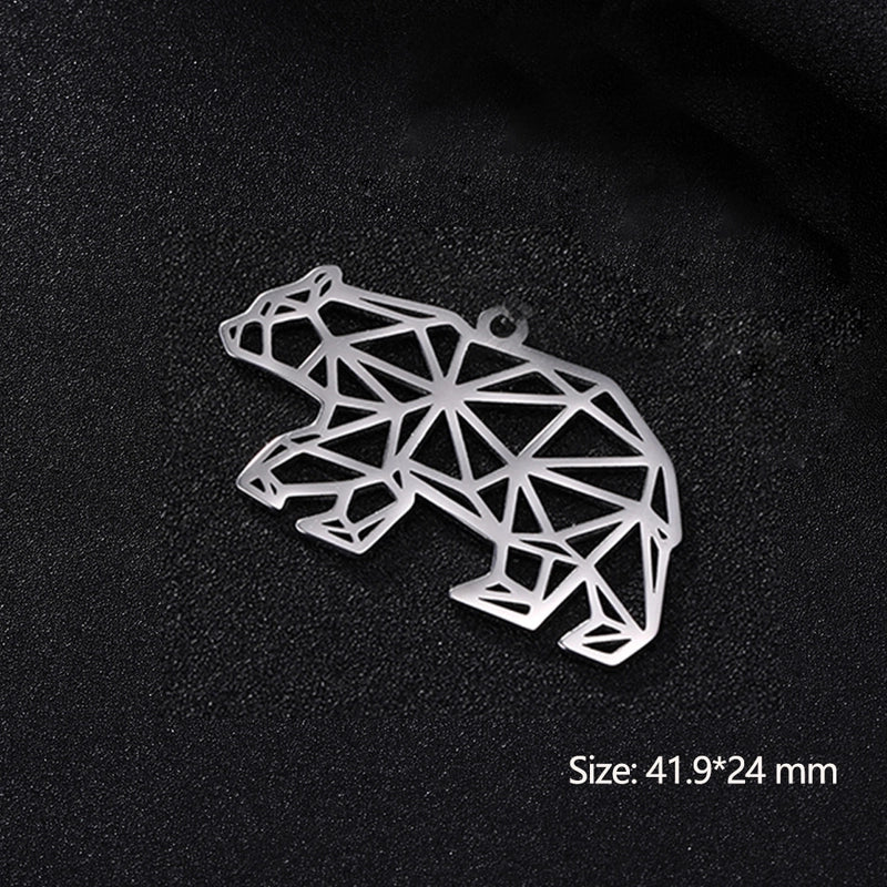1 Piece 304 Stainless Steel Animal Pendant Jewelry Accessories