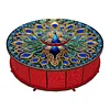 DIY Wooden Diamond Art Painting Storage Box Kit with Rotate Lid Diamond Art Painting Holder Box for Adults Beginners Home Office Decor