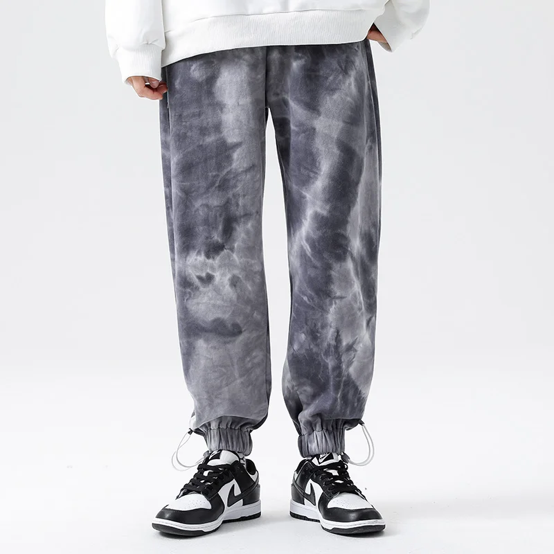 Aonga Sweatpants For Man 100%Cotton Camouflage Printing Drawstring Casual Trousers Outdoor Basic Loose Jogging Pants Spring Knit Pants aonga