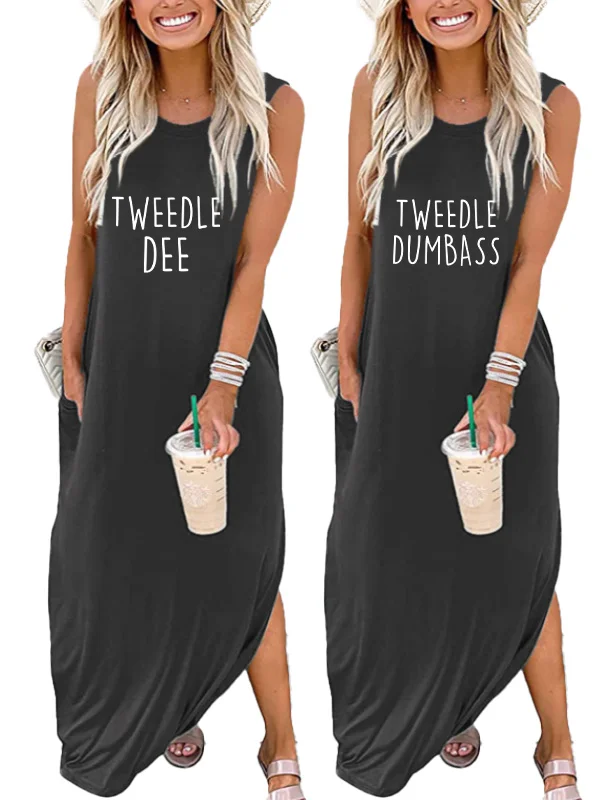 Tweedle Dee/Tweedle Dumbass Maxi Dress