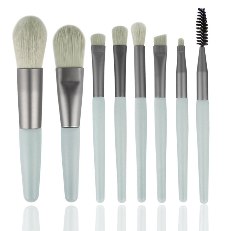 Lady Minimalist Artificial Fiber Plastic Handgrip Makeup Brushes 1 Set