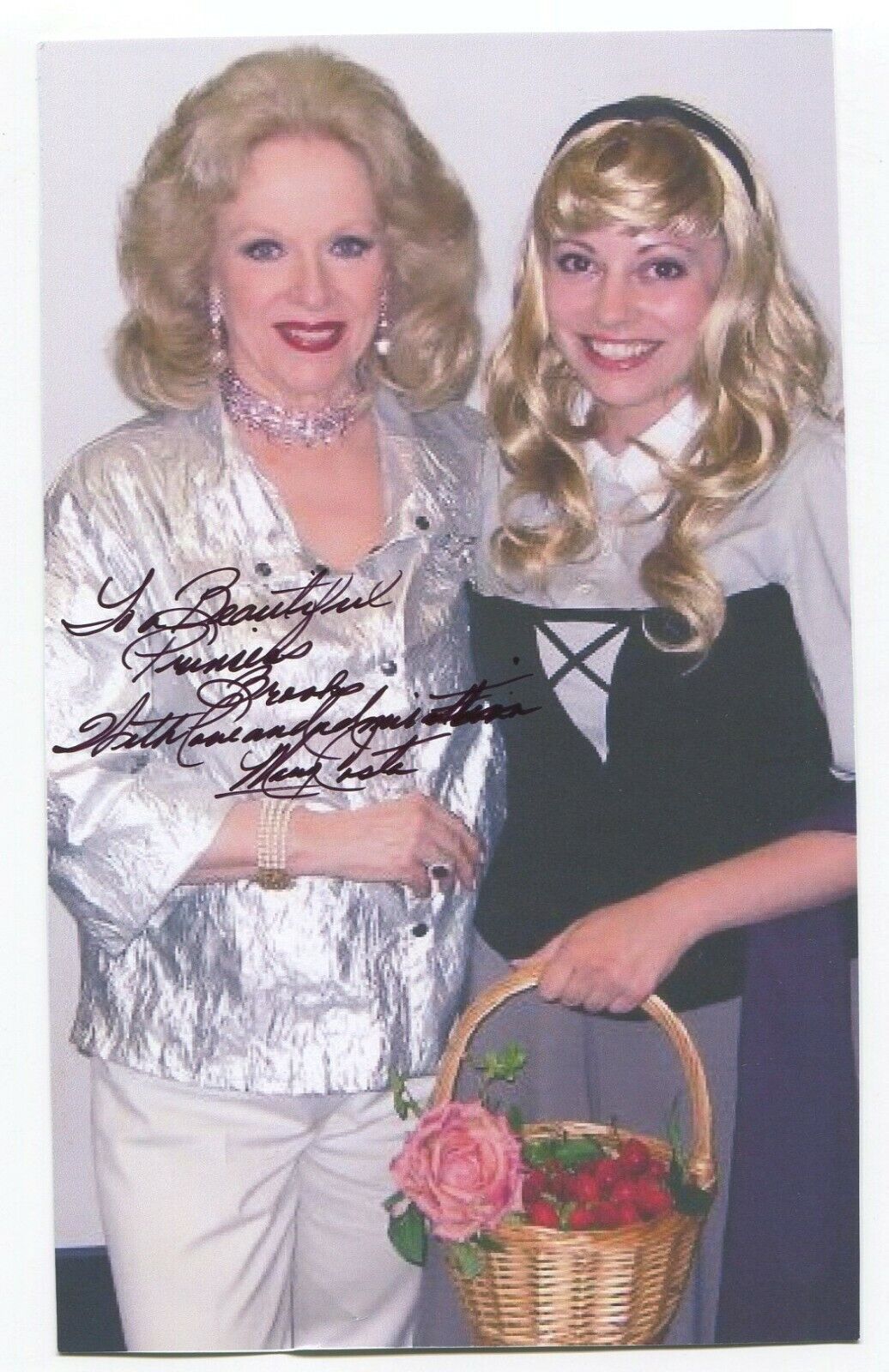 Mary Costa Signed Photo Poster painting Autographed Walt Disney Sleeping Beauty Voice