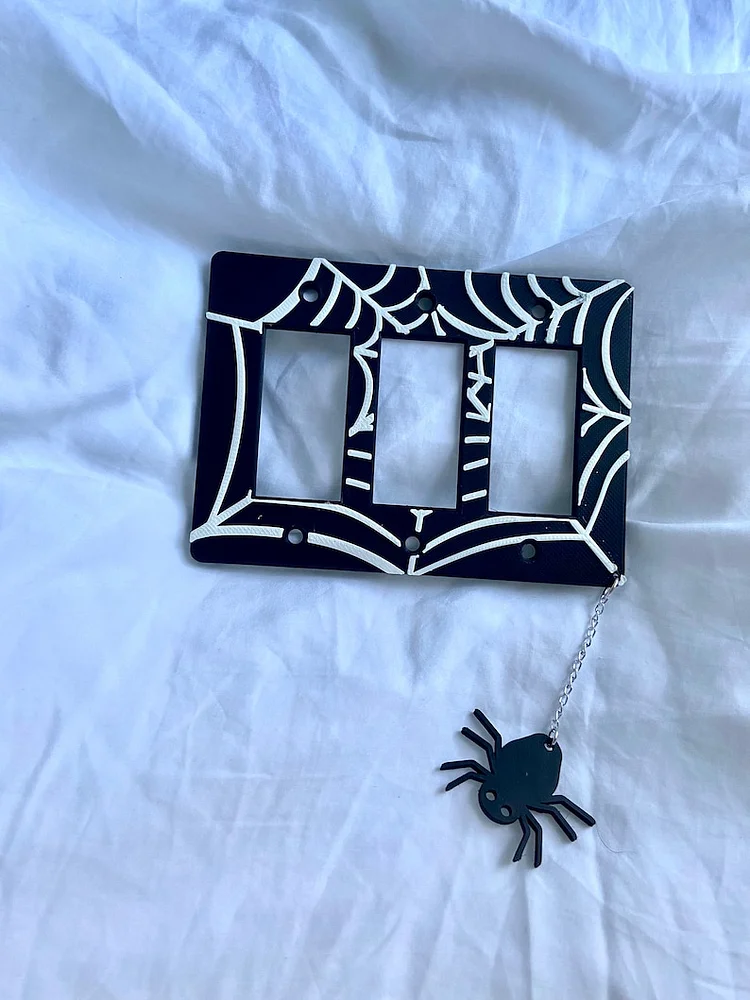 Spider Web Light Switch Cover (3paddle)