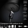 Mini rasoir &eacute;lectrique portable pour homme rechargeable USB lavable