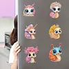 6Pcs Acrylic Snail DIY Diamond Art Refrigerator Magnets Sticker for Beginners