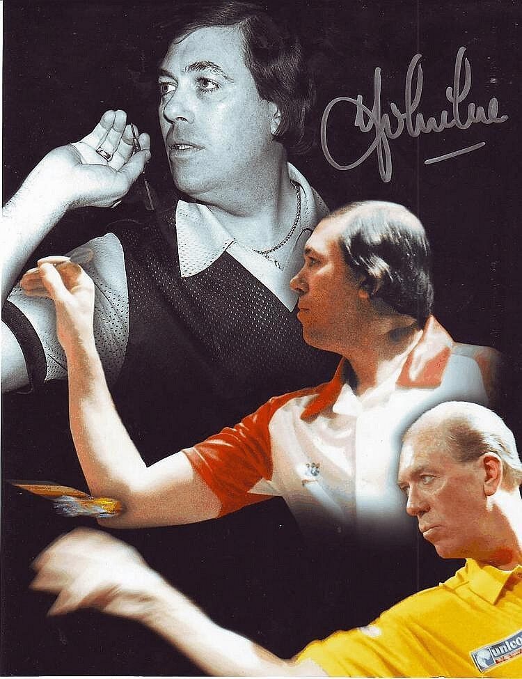 JOHN LOWE Signed Photo Poster paintinggraph - former 3x World Champion Darts Player - Preprint