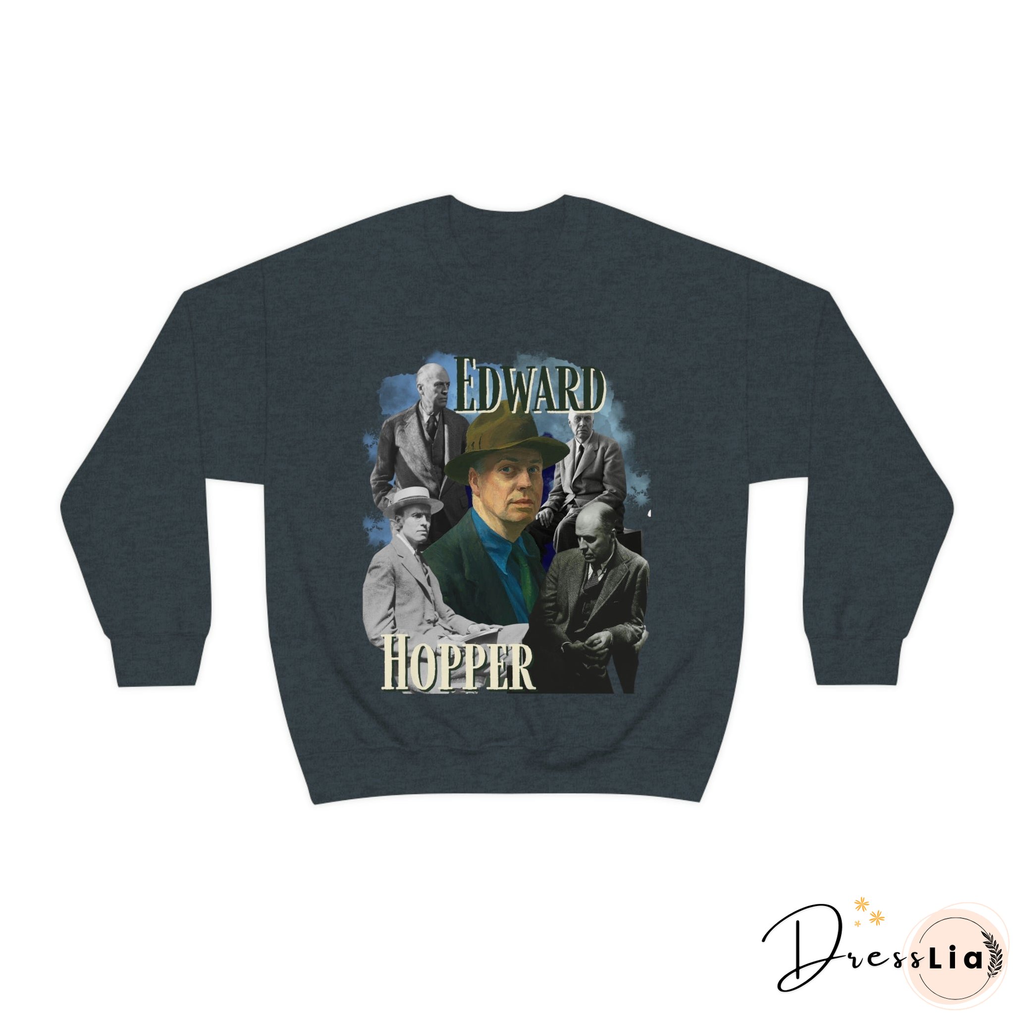 Edward Hopper Sweatshirt, Y2K Style Bootleg Famous American Realist Artist Fan Retro Pullover Crewneck, Artist Gift