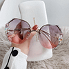 2024 Woman Rimless Diamond Sunglasses