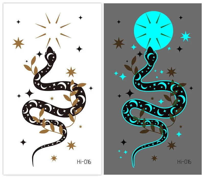 Sdrawing Tattoo Stickers Temporary Moon Star Diamond Planet Festival Carnival Party Glowing Cool Face Tatoo for Men Women