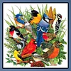Birds Gathering-Full Round Diamond Painting 