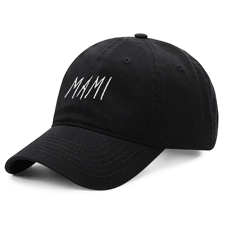 Unisex Cotton Baseball Cap Women Letter MAMI Embroidery High Quality Dad Hat For Men Adjustable Dropshipping Wholesale