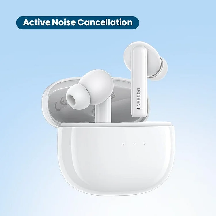 UGREEN HiTune T3 ANC Wireless TWS Bluetooth 5.2 Earphones Headset Active Noise Cancellation, in-Ear Mics Handfree Phone Earbuds
