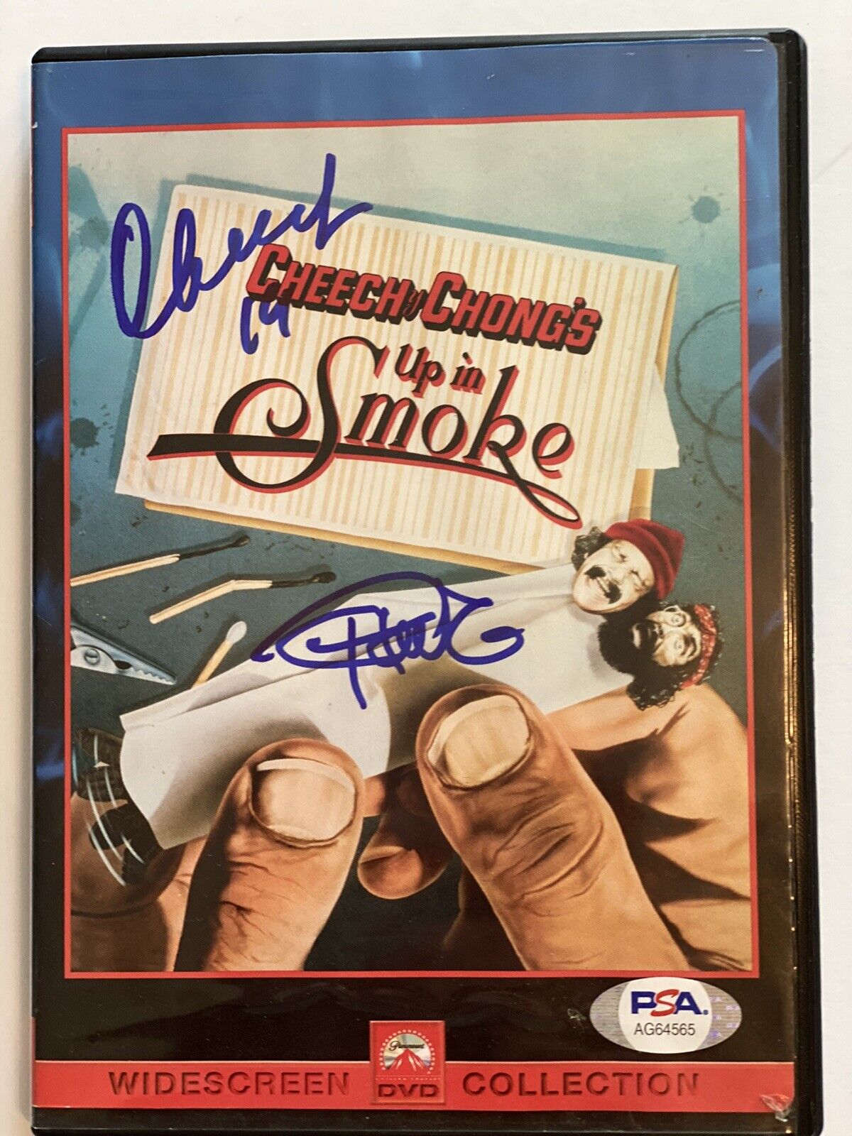 Cheech And Chong Signed DVD Up In Smoke PSA AG64565