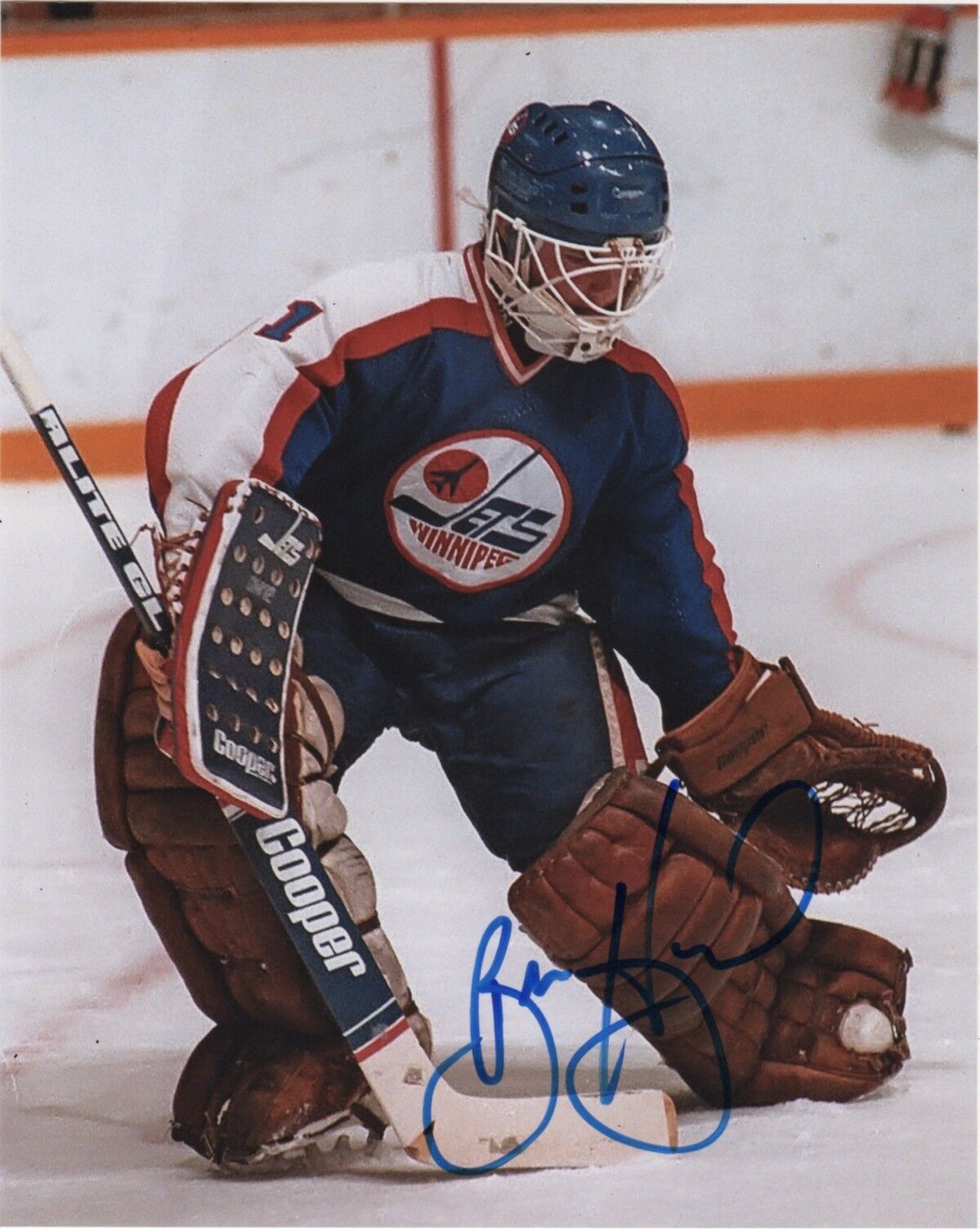 Winnipeg Jets Brian Hayward Autographed Signed 8x10 NHL Photo Poster painting COA B