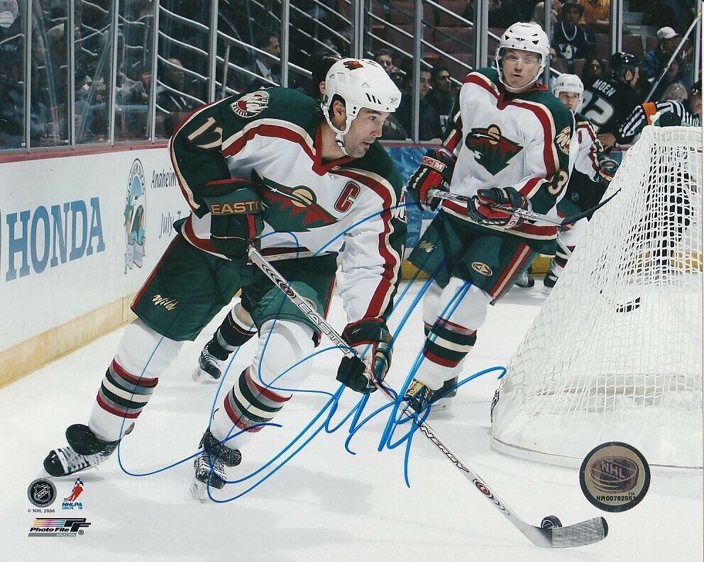 BRIAN ROLSTON SIGNED MINNESOTA WILD CAPTAIN 8x10 Photo Poster painting! Autograph PROOF!