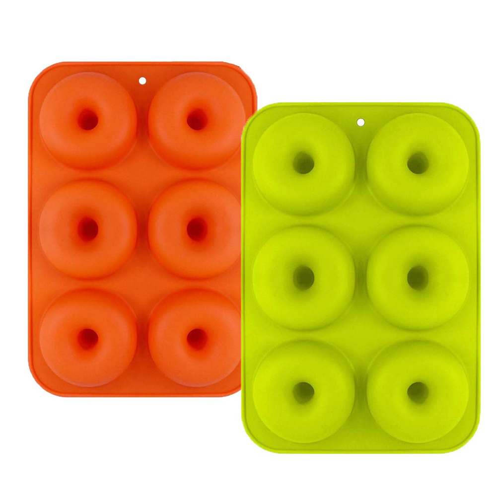 

2pcs 6-cavity Non-stick Silicone Donut Cake Mold Baking Dessert Making Tool, 501 Original