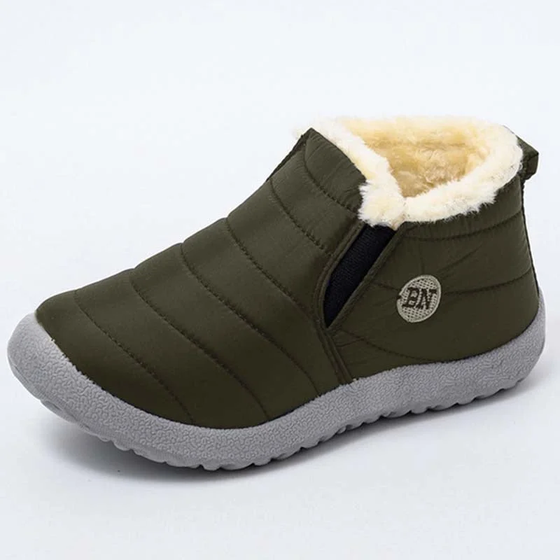 Women's Warm Shoes Casual Snow Platform Boots Cotton Fabric Waterproof Non-Slip Fur Women Boots Winter Female Shoes Botas Mujer