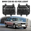 1 Pair Front Bumper Fog Lights Fog Lamps with Bulbs for E30 318i 1985-1993