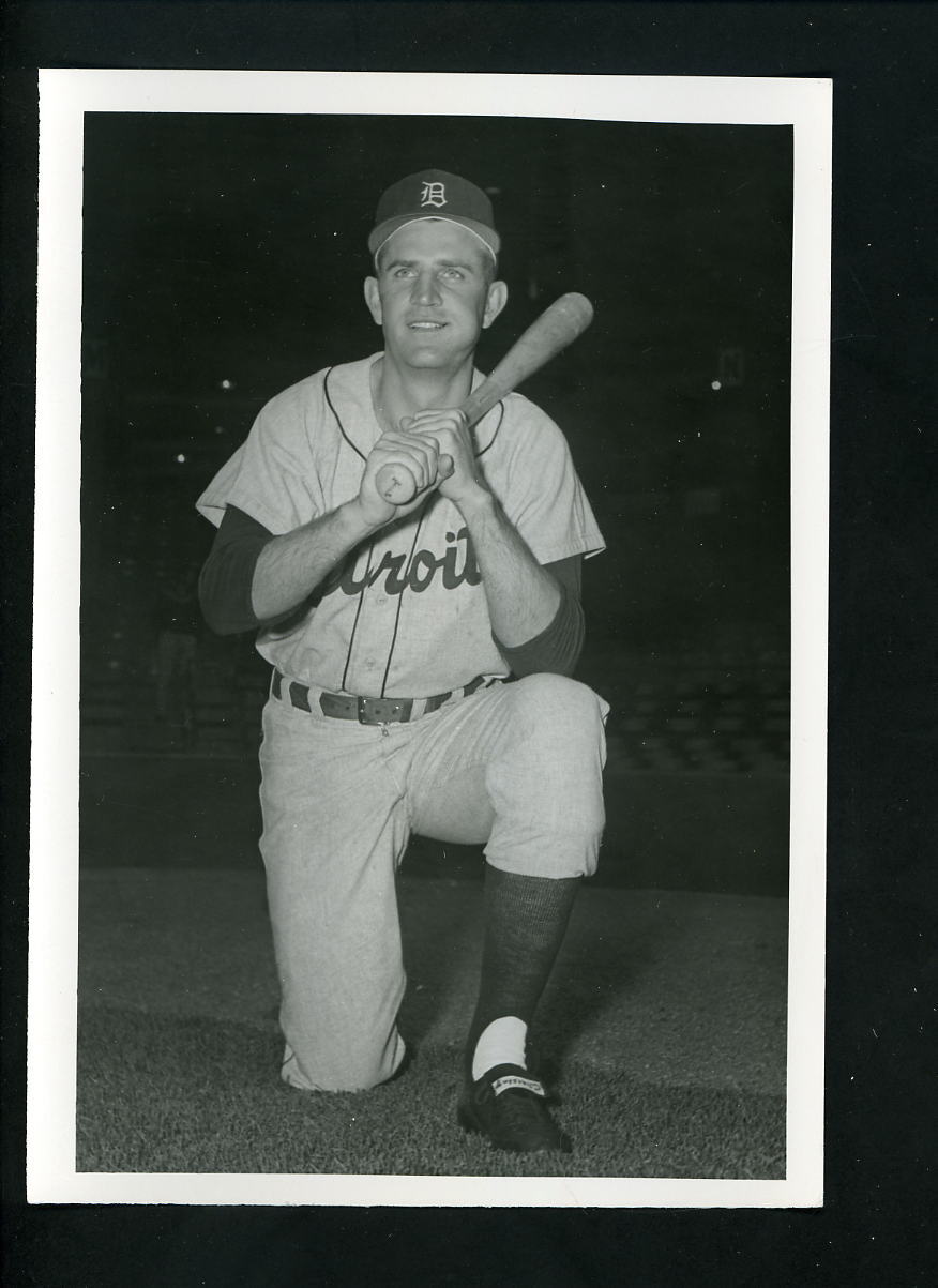 Neil Chrisley circa 1959 Press Original Photo Poster painting by Don Wingfield Detroit Tigers