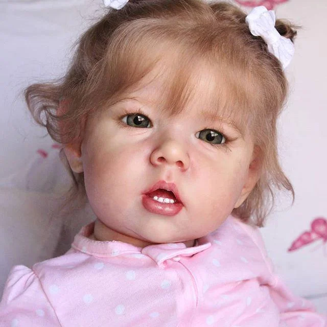  [Heartbeat & Sound] 20'' Pinky Unique Realistic Cheap Toddlers Reborn Baby Girl Doll - Reborndollsshop®-Reborndollsshop®
