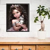 Little Princess And Cat-11CT Stamped Cross Stitch 40*50cm/15.75*19.69in