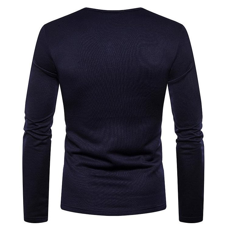 Men's Plus Fleece Long Sleeve T-shirt
