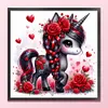 Rose Unicorn-14CT Counted Cross Stitch 40*40cm/15.75*15.75in tapestrymarket