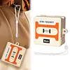 Cassette Tape Design Case Cover for Samsung Galaxy Buds4/4Pro Soft Silicone Protective Cover Shock-Proof Scratch-Resistant