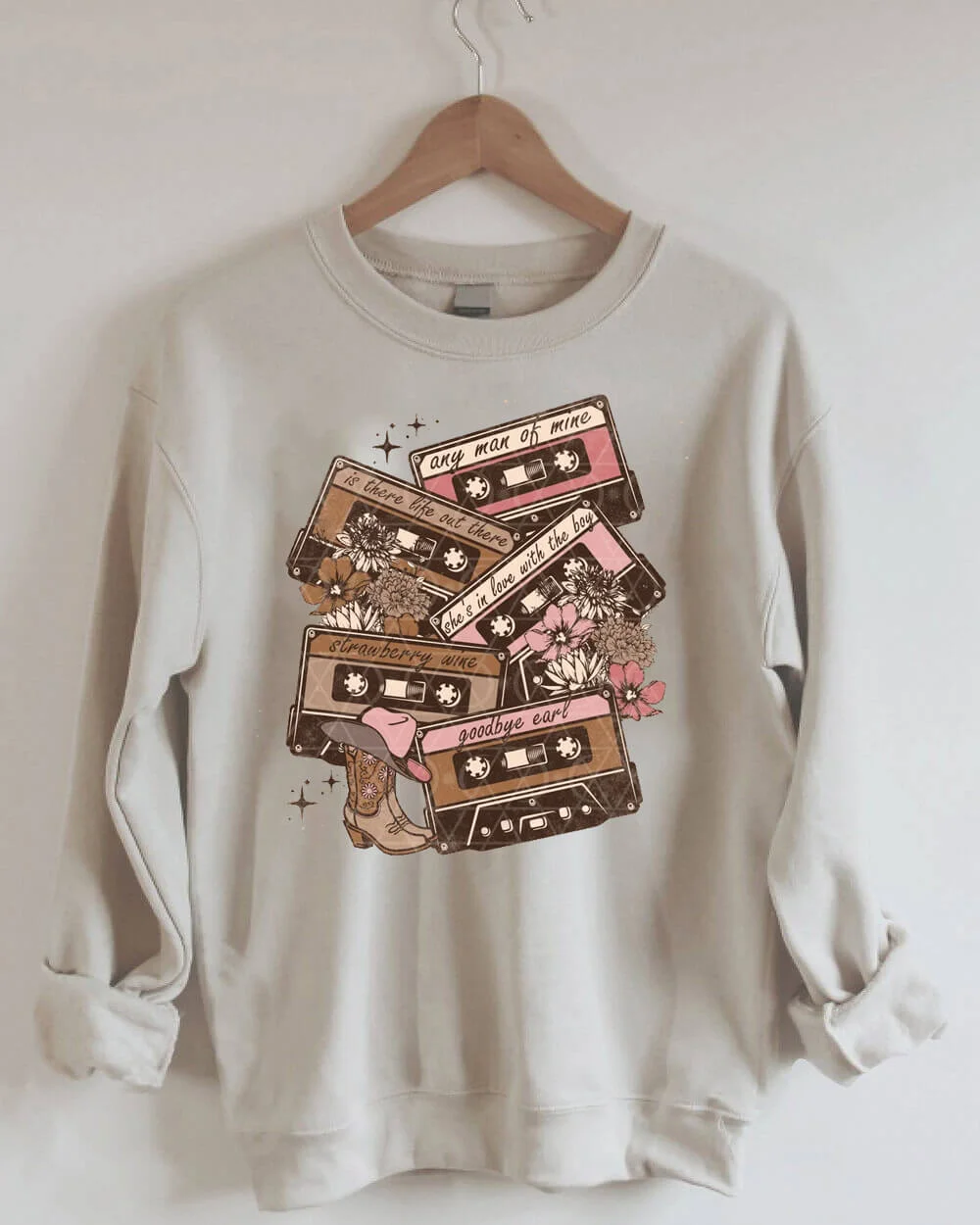 90s Country Cassette Tapes Sweatshirt