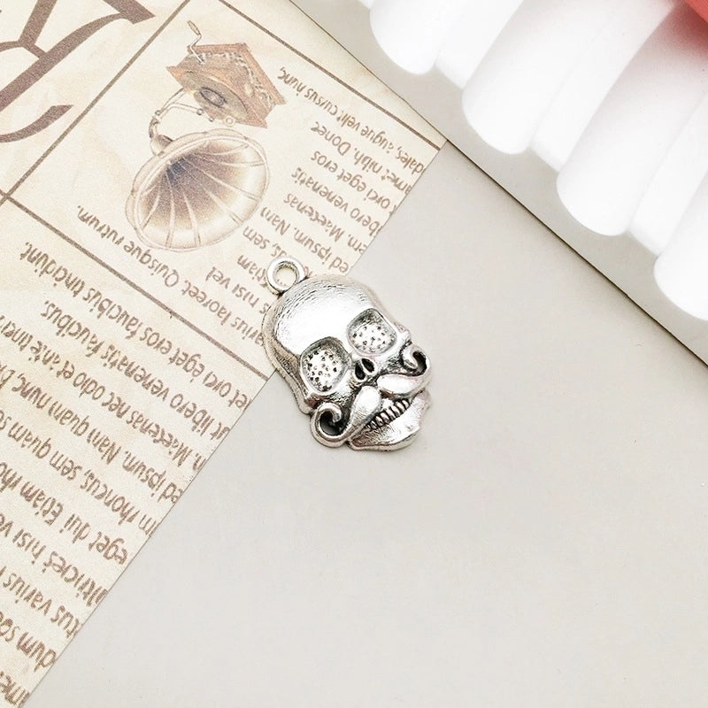 1 Piece Alloy Moon Spider Web Skull Pendant Jewelry Accessories