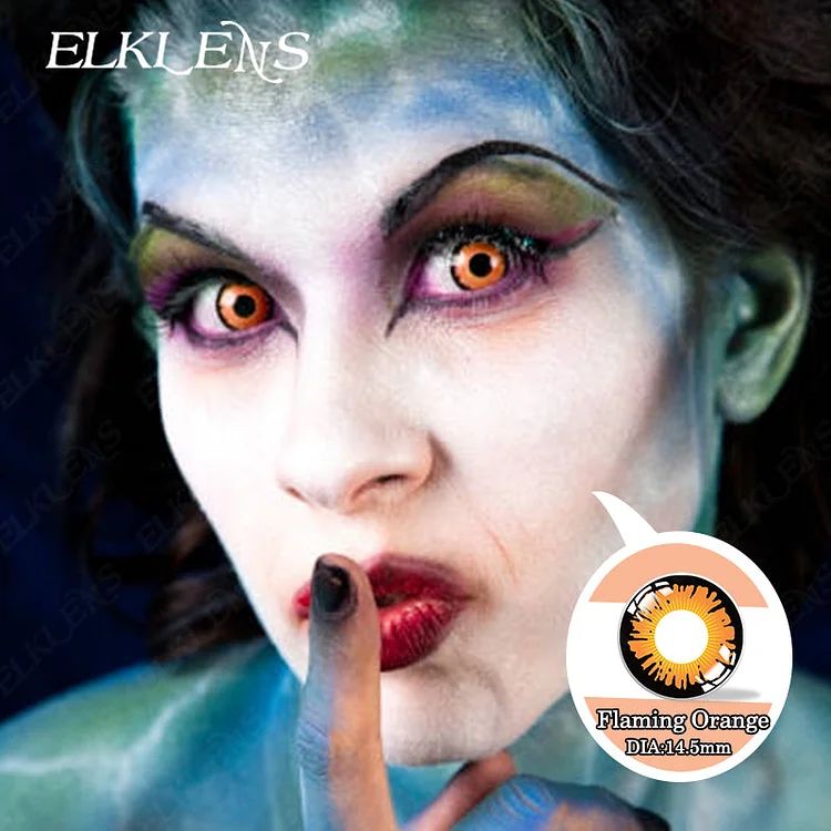 Halloween Flaming Brown Cosplay Contact Lenses