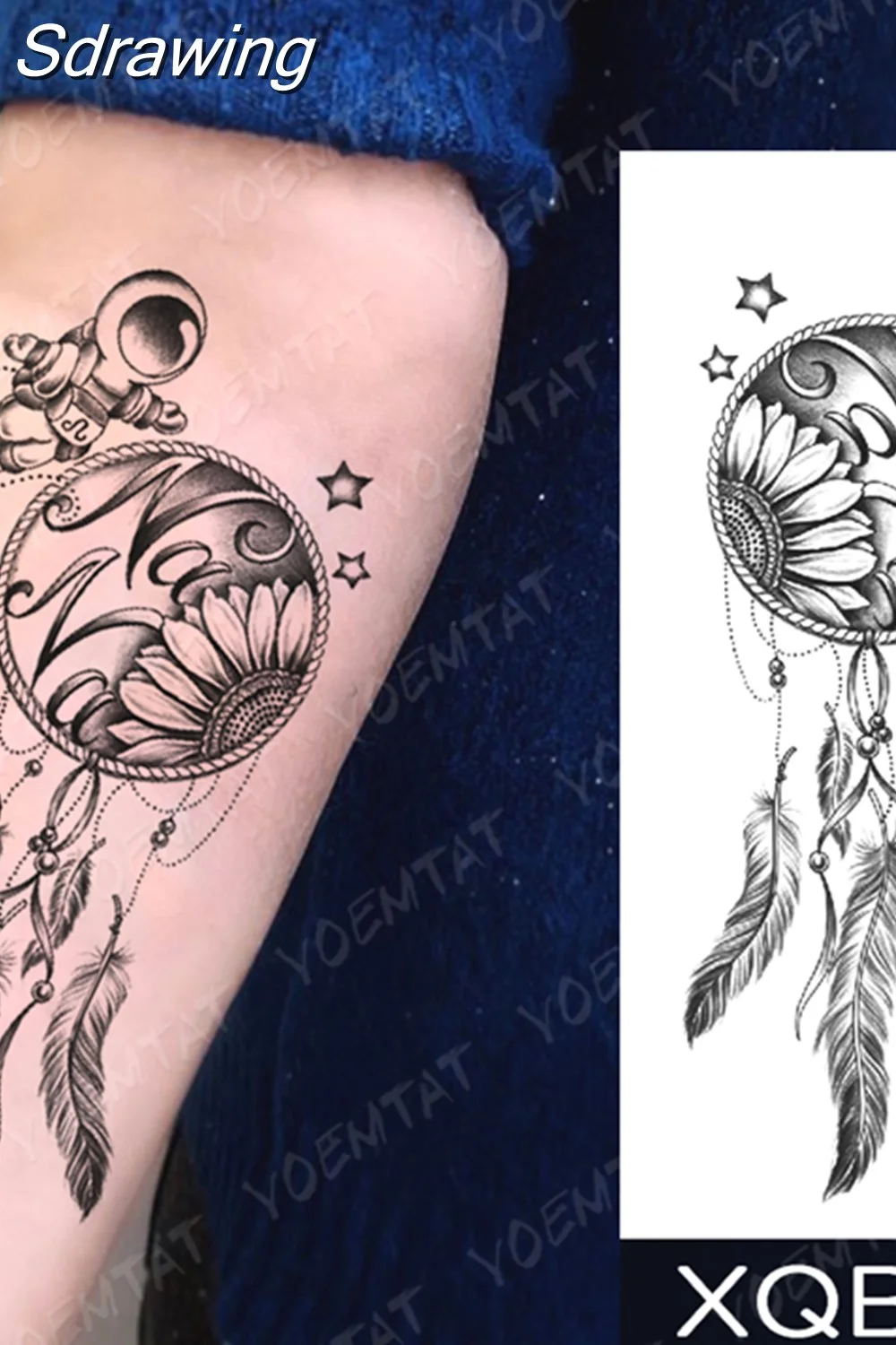 Sdrawing Temporary Tattoo Sticker Butterfly Flower Totem Flash Tatto Y2k Style Body Art Arm Leg Waist Fake Tatoo Men Women