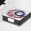 (US Local)PU Moon Flower Diamond Painting Notecard Box with 160 Sheets of Paper