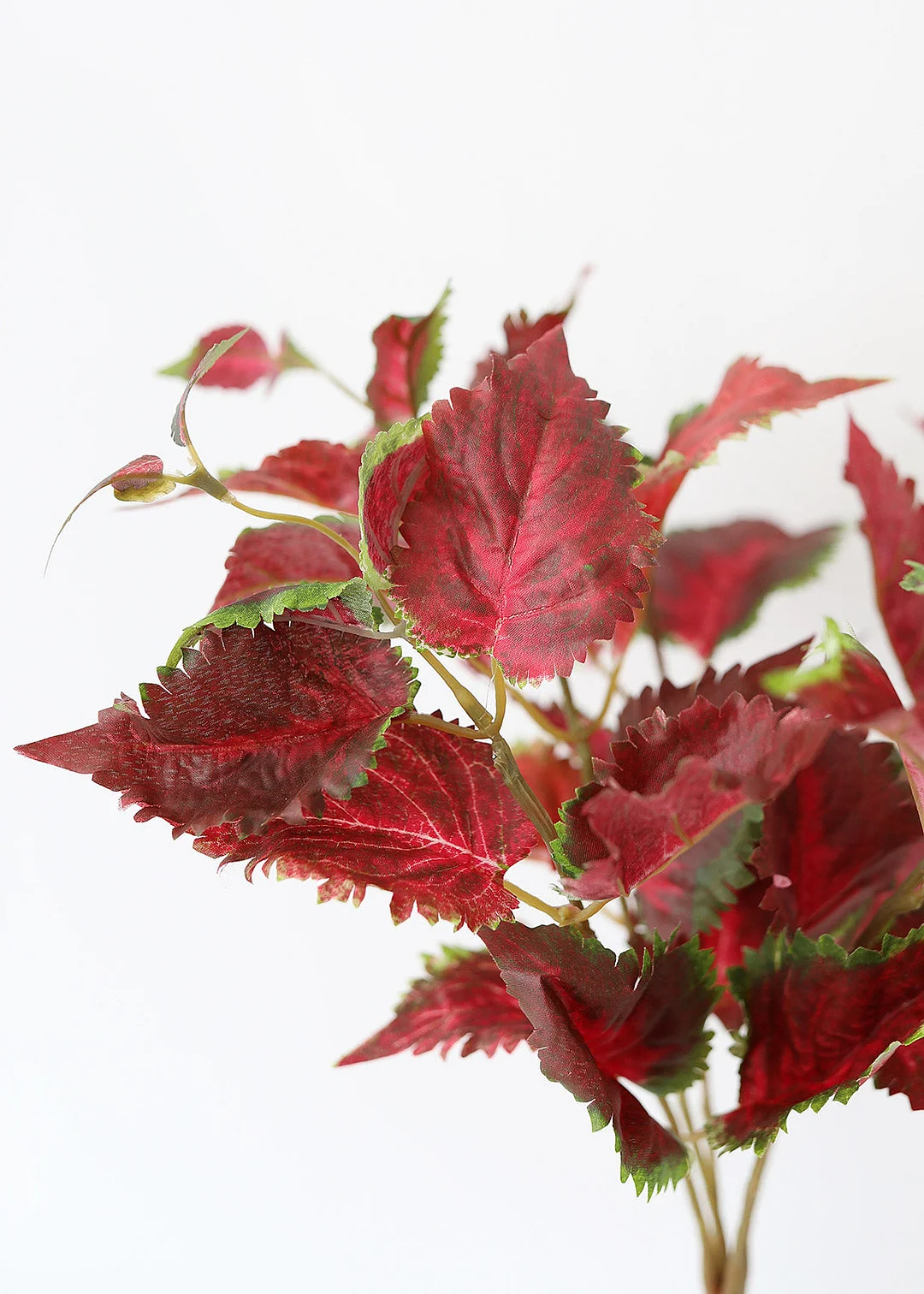 Red UV Protected Outdoor Fake Coleus - 16"