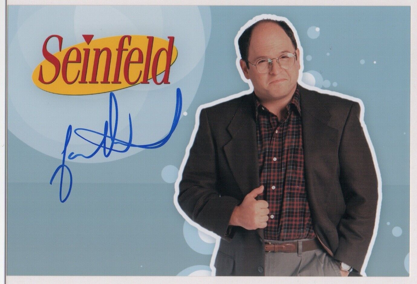 JASON ALEXANDER signed SEINFELD 6x9 Photo Poster painting AUTOGRAPH auto George Jerry