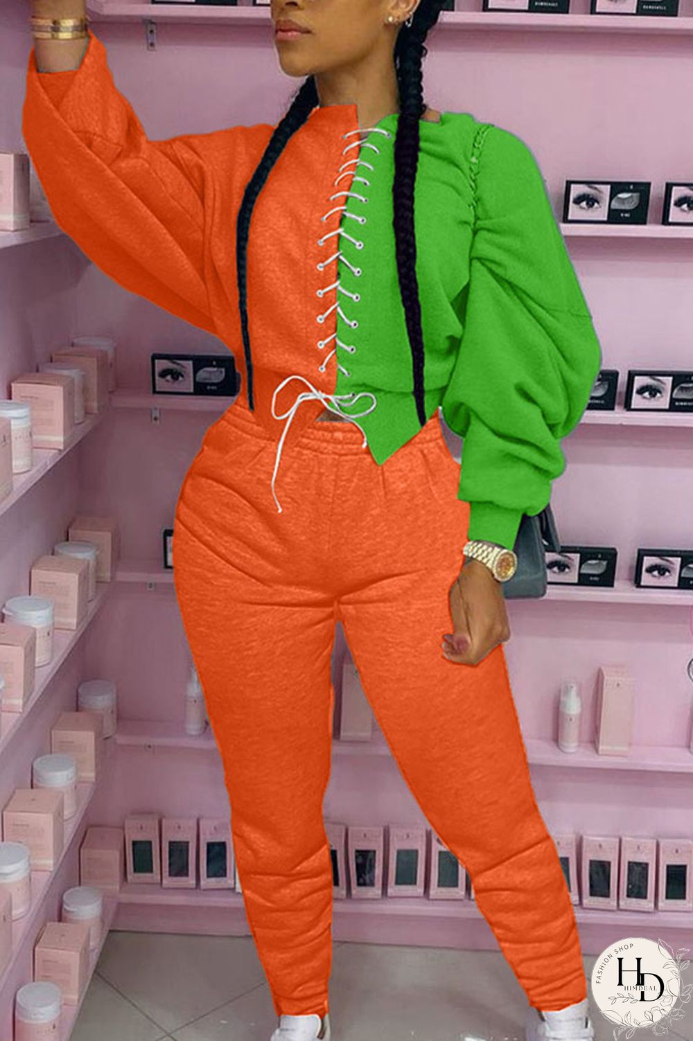 Grey Sexy Solid Patchwork O Neck Long Sleeve Short Two Pieces