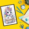 50 Pages DIY Unicorn Special Shaped Diamond Painting Notebook