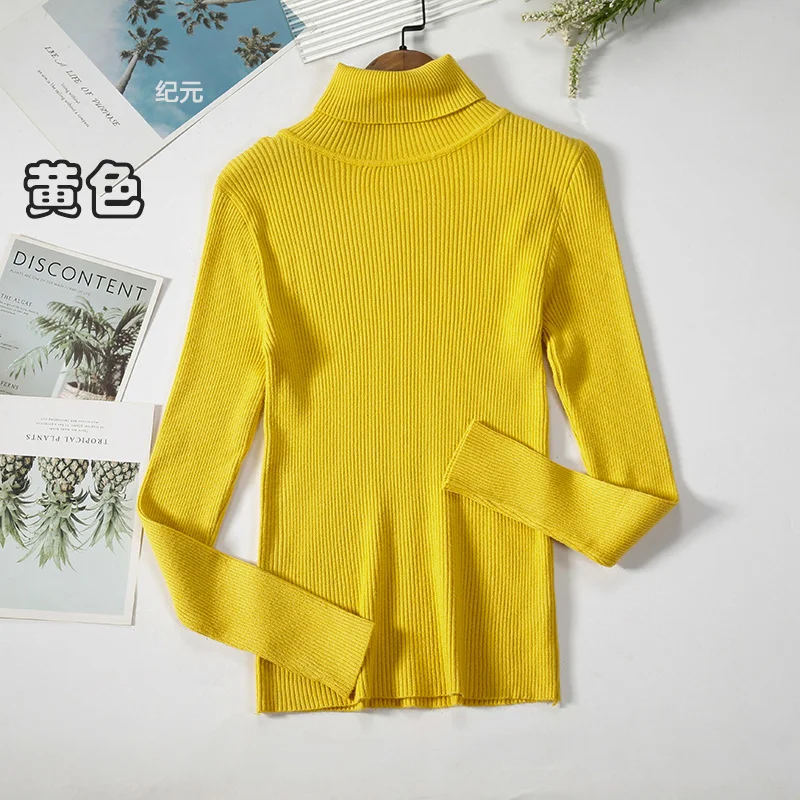 Uveng Uveng Sweater Woman With Bottom Shirt Autumn And Winter New Long Sleeves To Keep Warm Body Solid Color Knitted Shirt