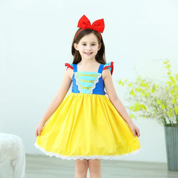 Snow White Costumes Girl Princess Halloween Dress Up-elleschic