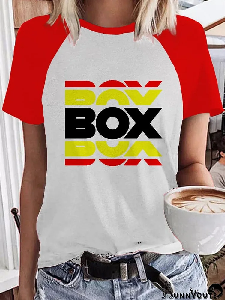 Women's Box Box Box Casual T-Shirt