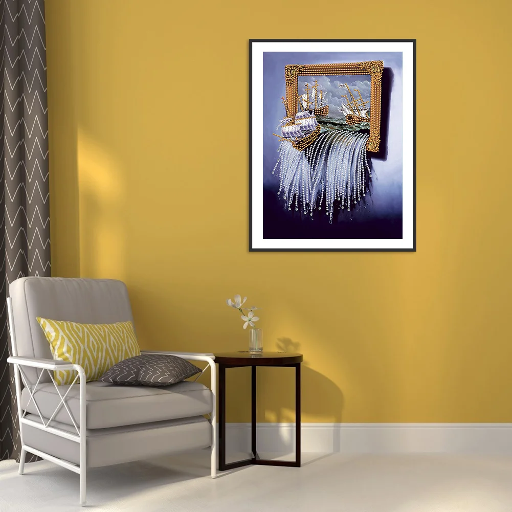 Diamond Painting - Special Shaped Drill - Waterfall(30*40cm)