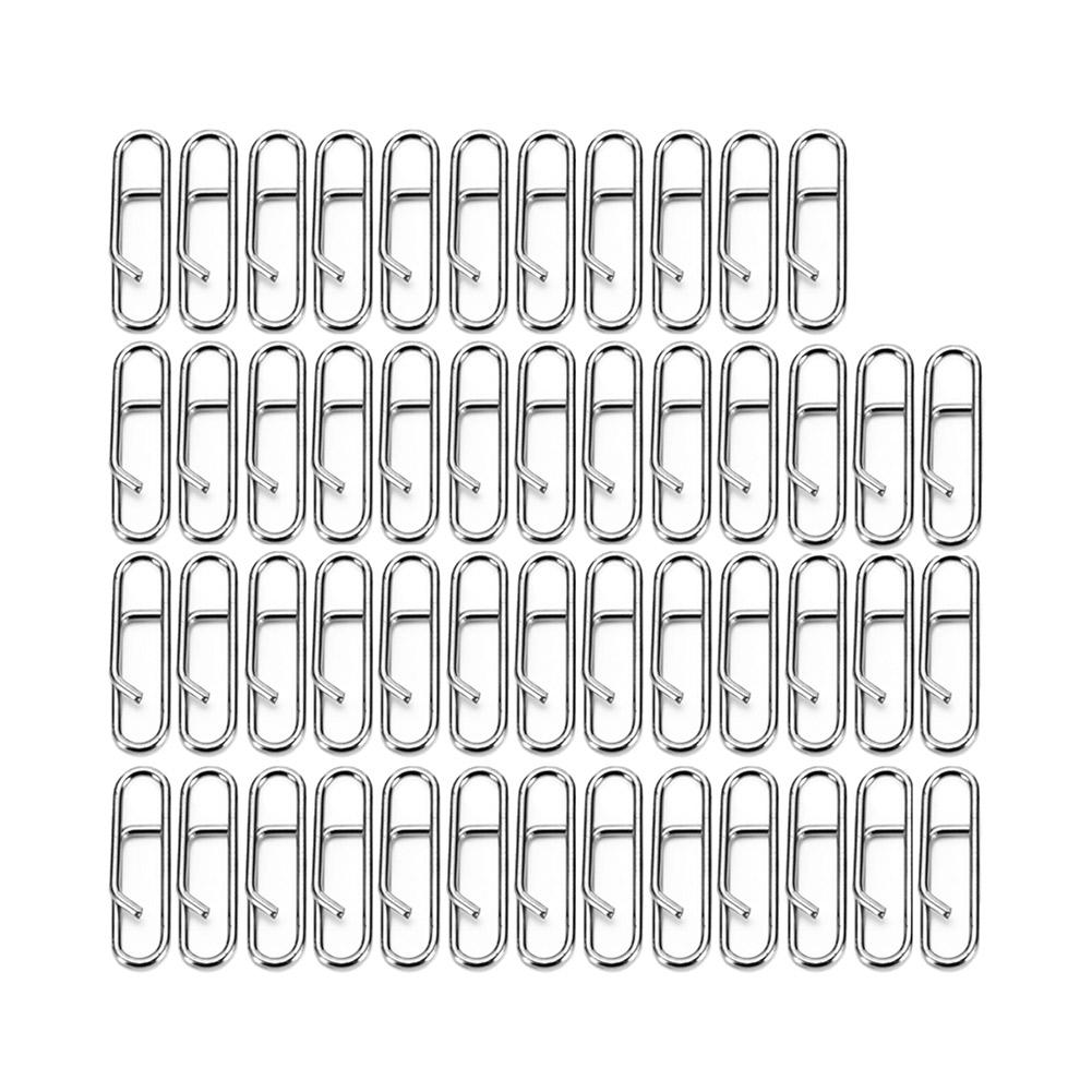

50pcs Powerful Fast Link Clip Snap Fishing Tackle Interlock Accessories, 501 Original
