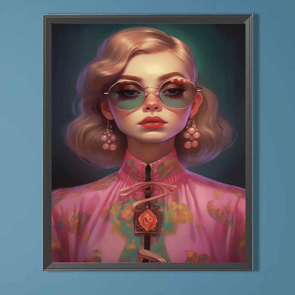 Diamond Painting - Full Round Drill - Girl(Canvas|40*50cm)