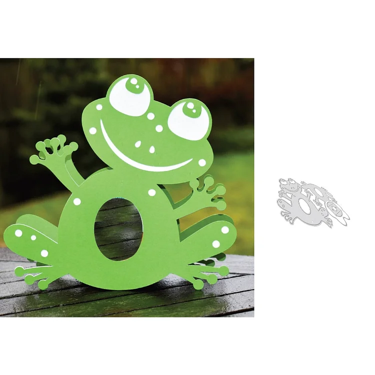 3D Animal Frog Metal Cutting Dies Stencils for DIY Scrapbooking Decorative Crafts Embossing Paper Cards Cut Metal Dies New