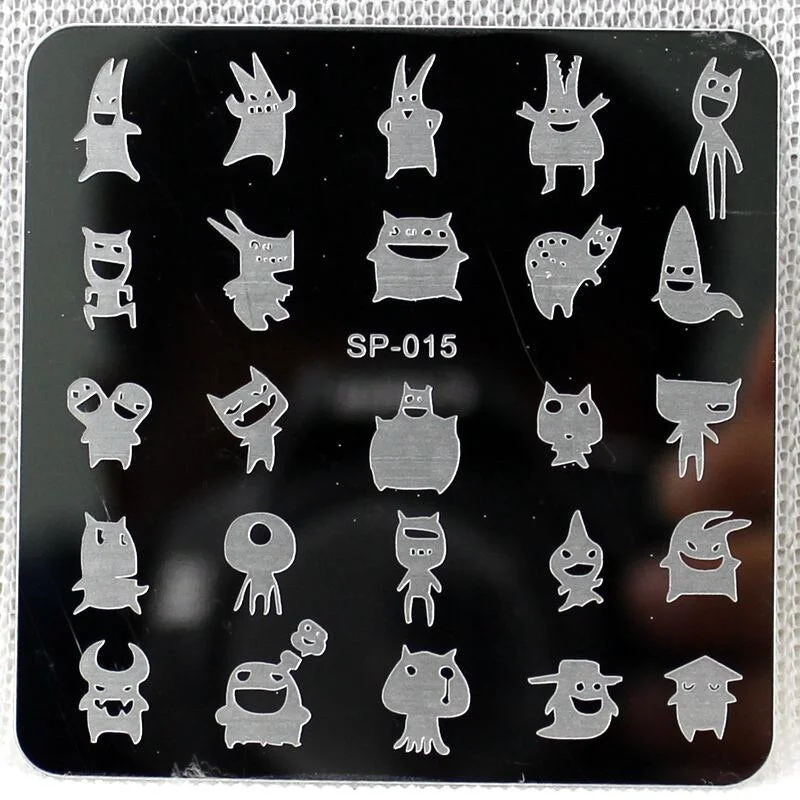 Nail Stamping Plates Cartoon Stamping Plate  SP Design Nail Art Image Plate Equipment Stamp Stamping Plates Manicure Template-Nail Inspo